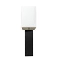thumbnail image 3 of Elegant Designs Modern Leather Table Lamp with White Fabric Shade, 3 of 5