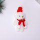 thumbnail image 1 of Bonita bufanda para el día de San Valentín, osito de peluche marrón, regalo de ropa DIY, árbol de Navidad floral, accesorios de mano, colgante, 1 of 6