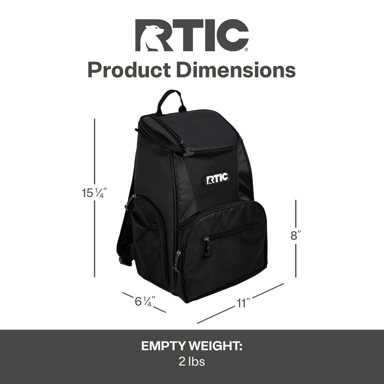 Rtic 15 fashion can backpack cooler dimensions