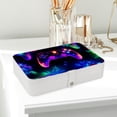 thumbnail image 6 of Game Controller Portable PU Leather Jewelry Organizer Stand Display Case Earring Organizer with Removable Compartment, 6 of 6