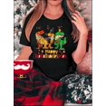thumbnail image 1 of Camisetas de manga corta para mujer, cuello redondo, estampado floral, ajuste holgado, para verano, otoño 2025Women's Casual Round Neck Short Sleeve T-Shirt, Halloween Thanksgiving Dinosaur Graphic,, 1 of 6