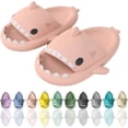 thumbnail image 2 of Cartoon Shark Flip Flops, Non-Slip Thick-Soled Beach Flip Flops, Quick-Drying Funny Pool Sandals, 2 of 5