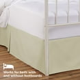 thumbnail image 4 of Tailored Bed Skirt - 18 inch Drop, Bone, Twin Bedskirt with Split Corners (Available in 14 Colors) Blissford, 4 of 7