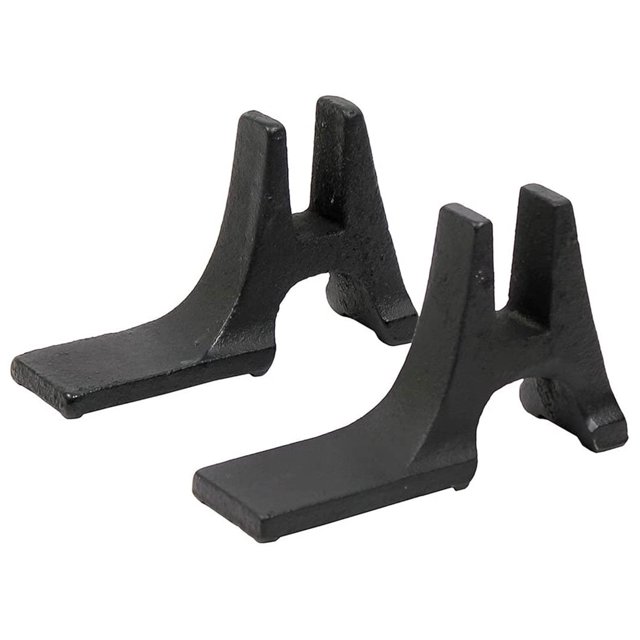 Minuteman International Supports de Feu en Fonte Simple, Noir, Paire