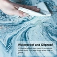 thumbnail image 3 of armdgodx Non Slip Waterproof PU Leather Multifunctional Desk Pad,31.5x 15.7, Blue White Marble, 3 of 6