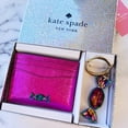 thumbnail image 1 of Kate Spade Candy Shop Key Fob & Metallic Card Holder Set Pink Novelty Gift Box, 1 of 5