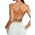 thumbnail image 4 of STARVNC Women Sparkly Rhinestone Fringed Backless Corset Cropped Top, 4 of 7