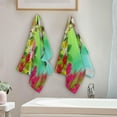 thumbnail image 4 of Dreamtimes Hummingbird Spring Flower Hand Towels 2 PCS, Colorful Floral Birds Kitchen Towel Ultra Soft and Highly Absorbent,Decorative Fingertip Face Towel for Bathroom Hotel, 28.3"x14.4", 4 of 6