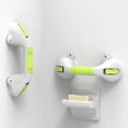 thumbnail image 5 of AmeriLuck 12in Balance Assist Bathroom Shower Handle,Suction Bath Grab Bar with Indicators (White/Yellow, Pack of 2), 5 of 7