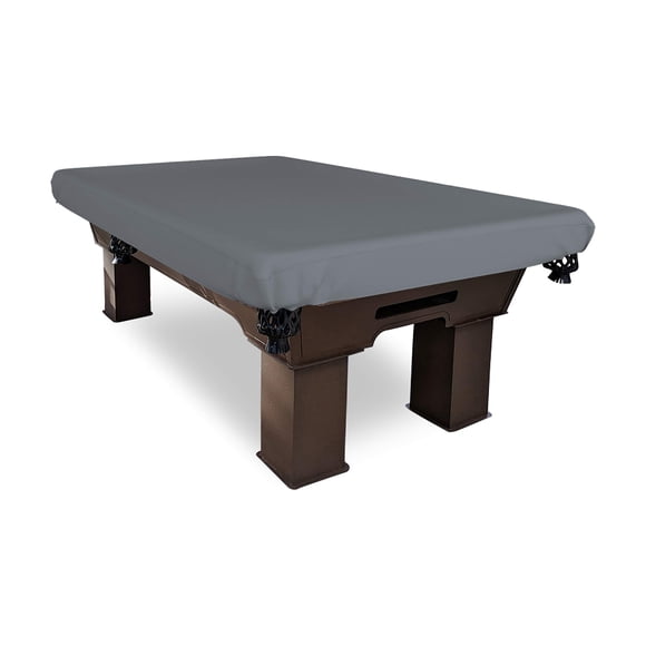 Covers & All Housse de Table de Billard, Fabriquée en Housse de 12 Oz Max, Imperméable, Idéale pour Temps Modéré (124 Pouces L x 72 Pouces P x 8 Pouces H, Gris)
