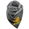 thumbnail image 1 of Women Scarfs  Vintage Print Boho Scarf Shawls Wraps Winter Warm Short Scarves, 1 of 4