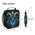 thumbnail image 5 of ALAZA Cool Goat Lunch Box Insulated Lunch Bag Reusable Thermal Cooler Tote School Picnic, 5 of 6