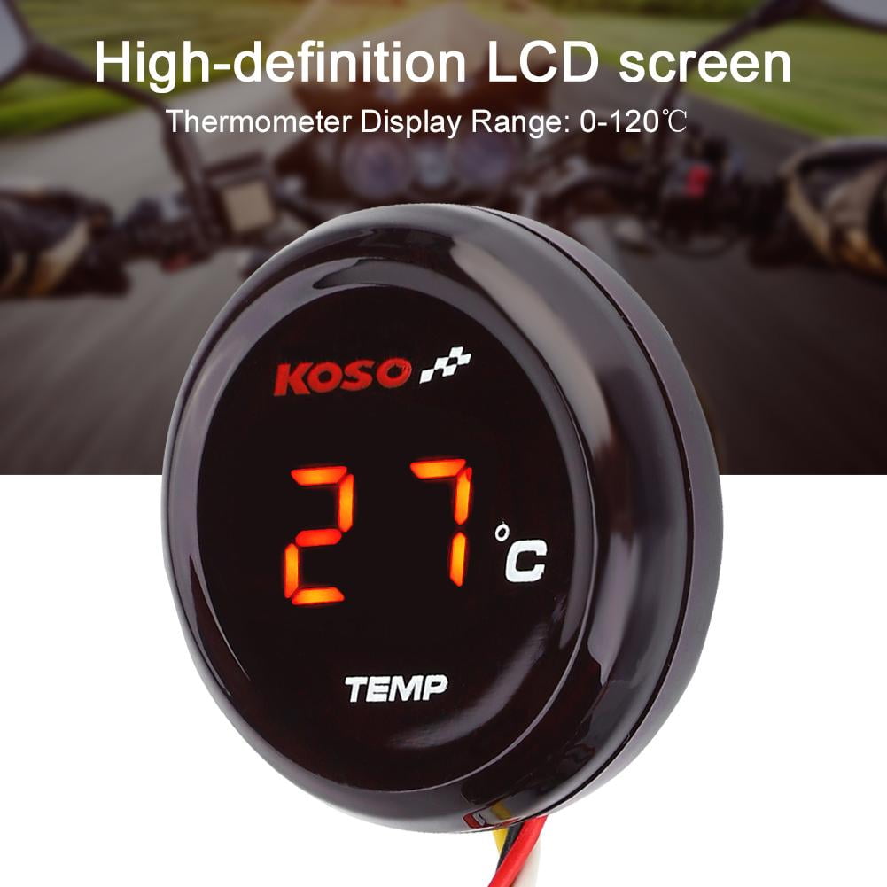 OTVIAP Digital Thermometer Water Temperature Meter Gauge for Honda