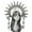 TS61A3 Silver Pearl, variant on Aellinatey Lolita Halo Crown Tiara Headband DIY Baroque Goddess Crown Material Package