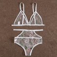 thumbnail image 4 of Gibobby Conjunto de lencería Ropa Interior Divertida para Mujer, Escote En V Profundo, Encaje Sexy, Vestido Transparente, Vestido para Conjuntos De Lencería(Blanco, CH), 4 of 5