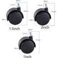 thumbnail image 7 of Gamvdout Plate Casters Office Furniture Casters Circlip Insert Rod Screw Thread Universal Casters Flat PA Plastic Furniture Wheels, 7 of 7