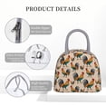 thumbnail image 4 of Balery Rooster Bolsa de Almuerzo para Mujeres, Caja de Almuerzo, Bolsa de Almuerzo Pequeña Impermeable, Tote de Almuerzo Reutilizable con Gran Capacidad, 4 of 6