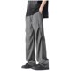 thumbnail image 2 of Pantalones largos para hombre, de color liso, holgados, informales, con bolsillos, funcionales, con cordón, de trabajo, de poliéster., 2 of 6