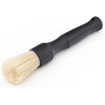 thumbnail image 1 of WWS-- Boar Hair Short-Handle Detailing Brush - Comfortable Grip and Heavy-Duty Scrubbing for Interior, Exterior, Engine Bay, Wheels, Exhaust Tips, Textured Plastic, Black, 1 of 4