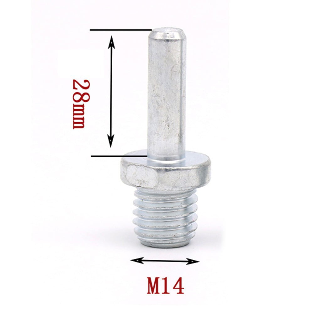 M16 To M14 Polishing Drill Adapter Thread Change Adaptor Round Shank for Using Backer Plate 