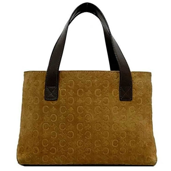 Pre-Owned Celine handbag ec-21804 brown C Macadam MC 99/2 suede leather CELINE women's (Good)