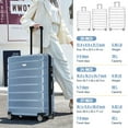 thumbnail image 6 of GVN 3 Piece Luggage Set Suitcase Set, Lightweight Durable Suitcase with Wheels and TSA Lock, Expandable Travel Family Luggage for Men Women 20" 24" 27", 6 of 12
