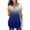 Blue, variant on Womens Tops Plus Size Short Sleeve Gradient Crew Neck Pleated Tunic Womens T Shirts