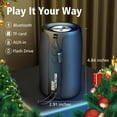 thumbnail image 3 of ZEALOT Altavoces Bluetooth portátiles, altavoz inalámbrico, altavoz exterior S32 Samll, impermeable IPX5, emparejamiento estéreo/USB/MIC/tarjeta TF/AUX para iOS Andriod regalo para hombres, niños -Neg, 3 of 5