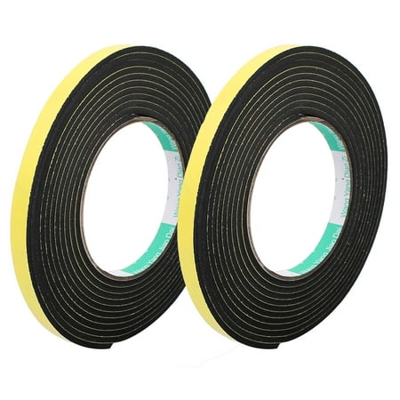 2pcs Single Side Shockproof Foam Tape Adhesive Sponge Tape 8mm Wide x 4M Length