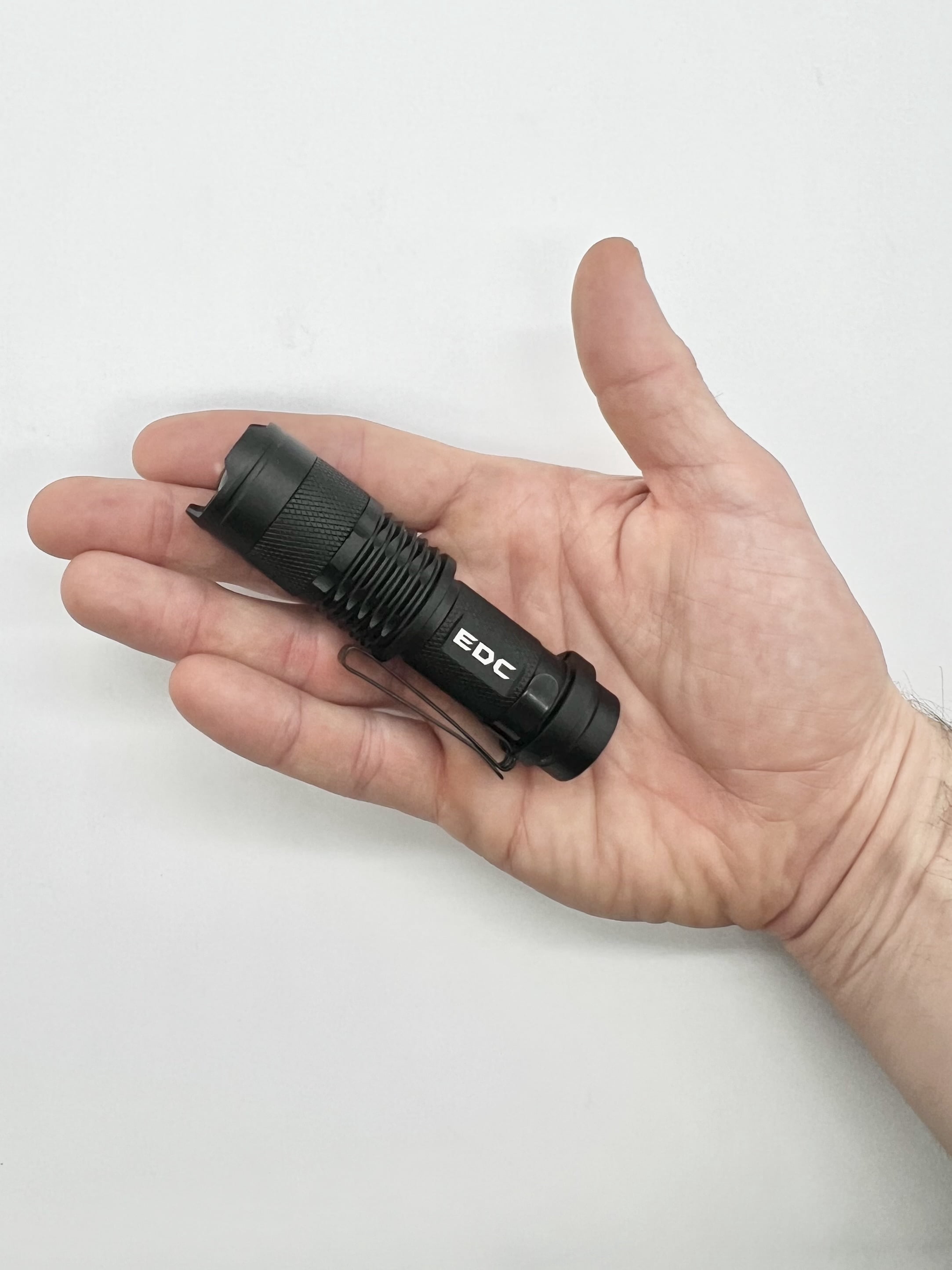 Eagle Beam EDC 600 Lumen LED Flashlight, Rechargeable Dual Power, IPX-6 rated, Zoomable, Single-mode, Anodized Aluminum, Everyday carry pocket sized and super bright