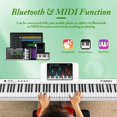 thumbnail image 4 of Teclado de Piano Plegable FVEREY Blanco de 88 Teclas para Principiantes, 4 of 7