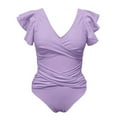 thumbnail image 5 of RUTAYY Women Swimsuit Ruffle Bathing Suit High Waist Monokini Swimwear Summer Swim Wear, 5 of 6