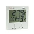thumbnail image 1 of EGNMCR Indoor Room LCD Electronic Temperature Humidity Meter Digital Alarm Multimeter Tester, 1 of 8