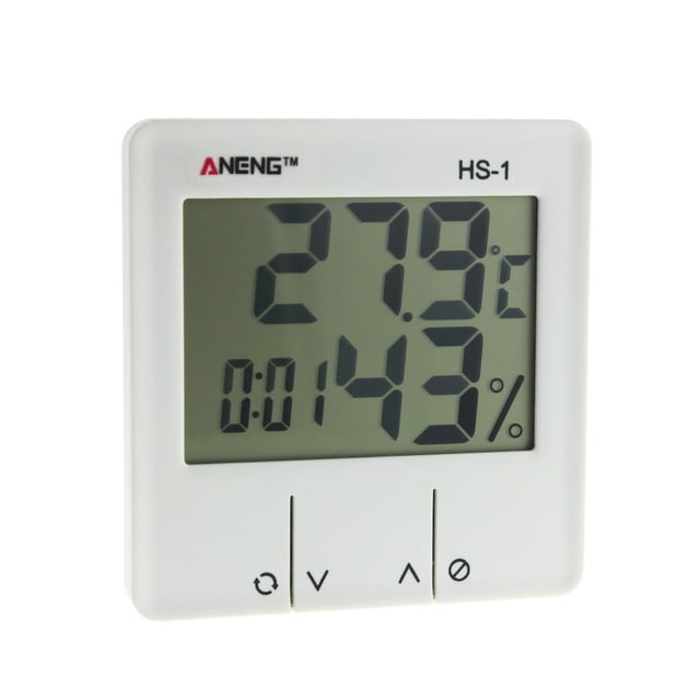 EGNMCR Indoor Room LCD Electronic Temperature Humidity Meter Digital Alarm Multimeter Tester