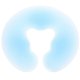 thumbnail image 1 of 1PC U-shaped Hole Pillow Face Massage Sleeping Lying Pillow Silicone Pad for Beauty Salon Spa Massage Parlors (Blue), 1 of 2