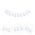 thumbnail image 6 of Soimiss Easter Garland Felt White Bunny Decor Party Layout 1 Set, 6 of 8
