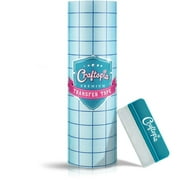 Craftopia | Transfer Paper Tape Roll 12" X 25 Ft Clear W Blue Alignment Grid 6 | 1