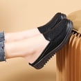 thumbnail image 4 of Chaussures pour Femmes Grande Taille, Mocassins à Enfiler pour Femmes, Ballerines Respirantes avec Broderie Florale, Mules Confortables, Bout Rond, Chaussures Décontractées à Semelle Souple pour l'Intérieur et l'Extérieur, 4 of 9