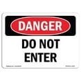 thumbnail image 1 of SignMission OS-DS-A-1218-L-2132 12 x 18 Po Signe de Danger OSHA - Ne Pas Entrer, 1 of 1