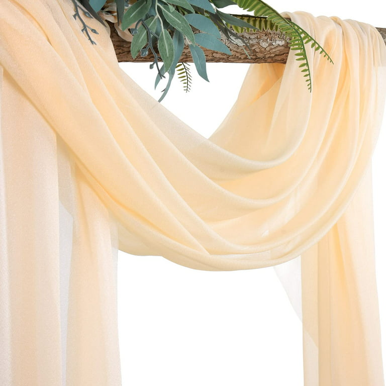 Wedding Arch Draping Fabric,2 Panels Terracotta Tulle Ceiling Backdrop  Curtain for Wedding Bridal Ceremony Party Celebration Backdrop Decoration  19Ft length x 28 width Drapes(2 Panels) Terracotta