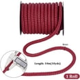 thumbnail image 3 of 10.9 Yards Round Imitation Leather Cord 8mm Leather Rope Strap String for Bolo Tie Shoelace Bracelet Necklace Jewelry Making Bag Strap Dark Red, 3 of 8