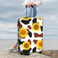 thumbnail image 6 of Picia Cow Print Sunflower Luggage Protector Cover Thicken Suitcase Protector Cover Fit 18-32 Inch Luggage-Small, 6 of 9