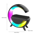 thumbnail image 3 of Luz Nocturna Rgb Luz nocturna LED Altavoz compatible con Bluetooth Cargador inalámbrico de 10 W Negro Ndcxsfigh Para estrenar, 3 of 3