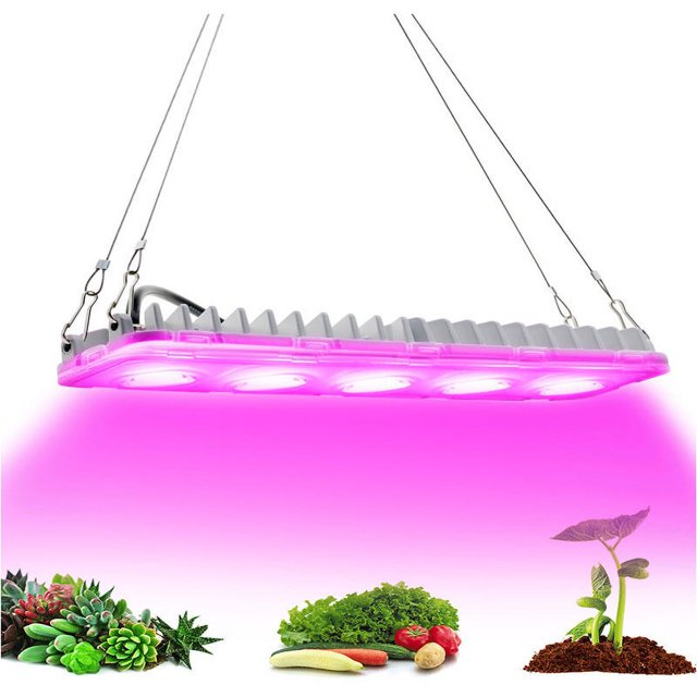 Luz LED para cultivo de plantas, lámpara de crecimiento de espectro completo para plantas de interior, lámpara para plantas en todas las fases del crecimiento de las plantas [Clase de eficiencia ener