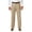 Khaki, variant on Haggar Men's Cool 18® Pro Solid Pleat Front Pant Classic Fit HC00248
