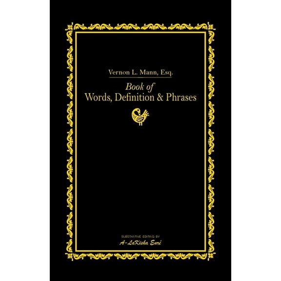 Book of Words, Definitions, & Phrases, (Paperback)