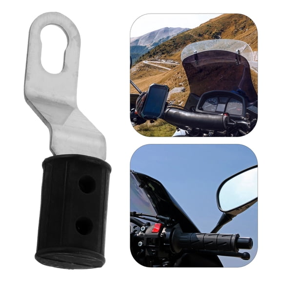 LIFKOME Black Motorcycle Rear View Mirror Mount, Secure Fastening and Quick Setup