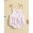 thumbnail image 3 of Bagilaanoe Newborn Baby Girl Rompers Floral Print Sleeveless Bodysuit 3M 6M 12M 18M 24M Infant Summer One Piece Jumpsuit, 3 of 9