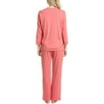 thumbnail image 2 of N Natori womens  2pc Breeze Mandarin Pajama Set, xs, Pink, 2 of 3