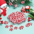 thumbnail image 4 of NOGIS 25 mm Christmas Candy Cane Peppermint Ornaments for Christmas Tree Fake Candy Candy Decorations Candy Decor Candy Christmas Ornaments Candy Cane Craft for DIY Crafts (Red White, 100 Pcs), 4 of 7